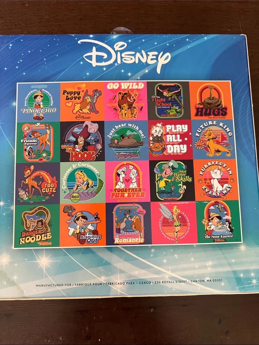 Disney Multi-Color Classic Characters 1000-Piece Puzzle